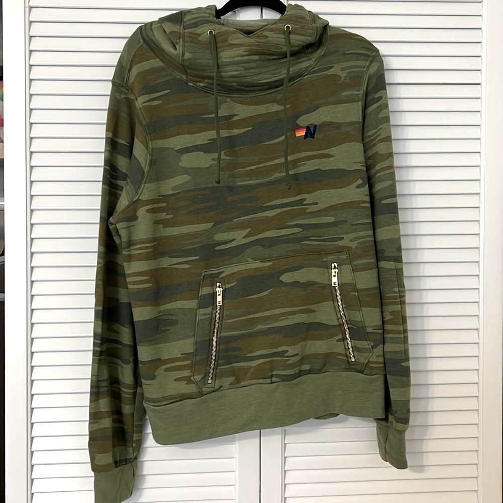 New Without Tags Aviator Nation Camo Hoodie